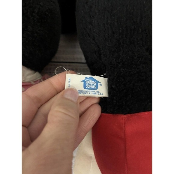 Vintage Set 16" Disney World Vintage Minnie & Mickey Mouse Plush Hasbro Softies - Picture 11 of 12